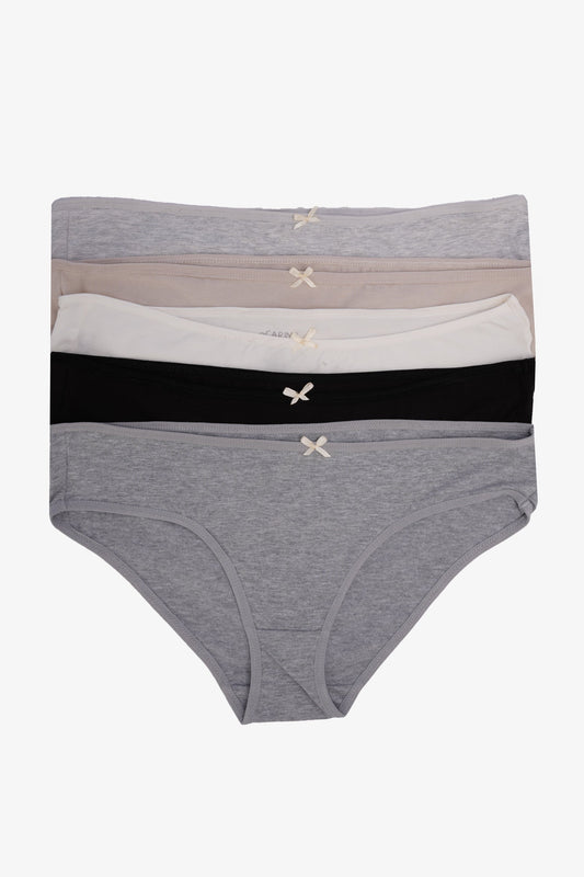 مجموعة من 5 سراويل بيكيني ملونة