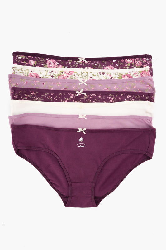 مجموعة من 7 سراويل بيكيني ملونة