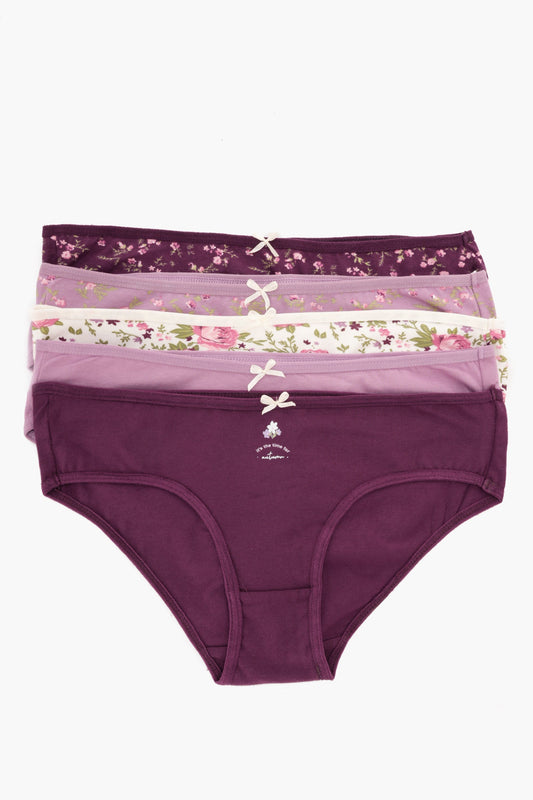 مجموعة من 5 سراويل بيكيني ملونة