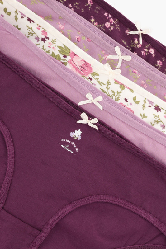 مجموعة من 5 سراويل بيكيني ملونة