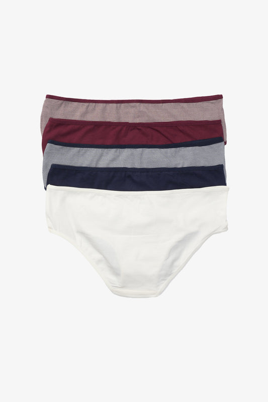 مجموعة من 5 سراويل داخلية ملونة