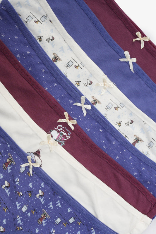 مجموعة من 7 سراويل بيكيني ملونة