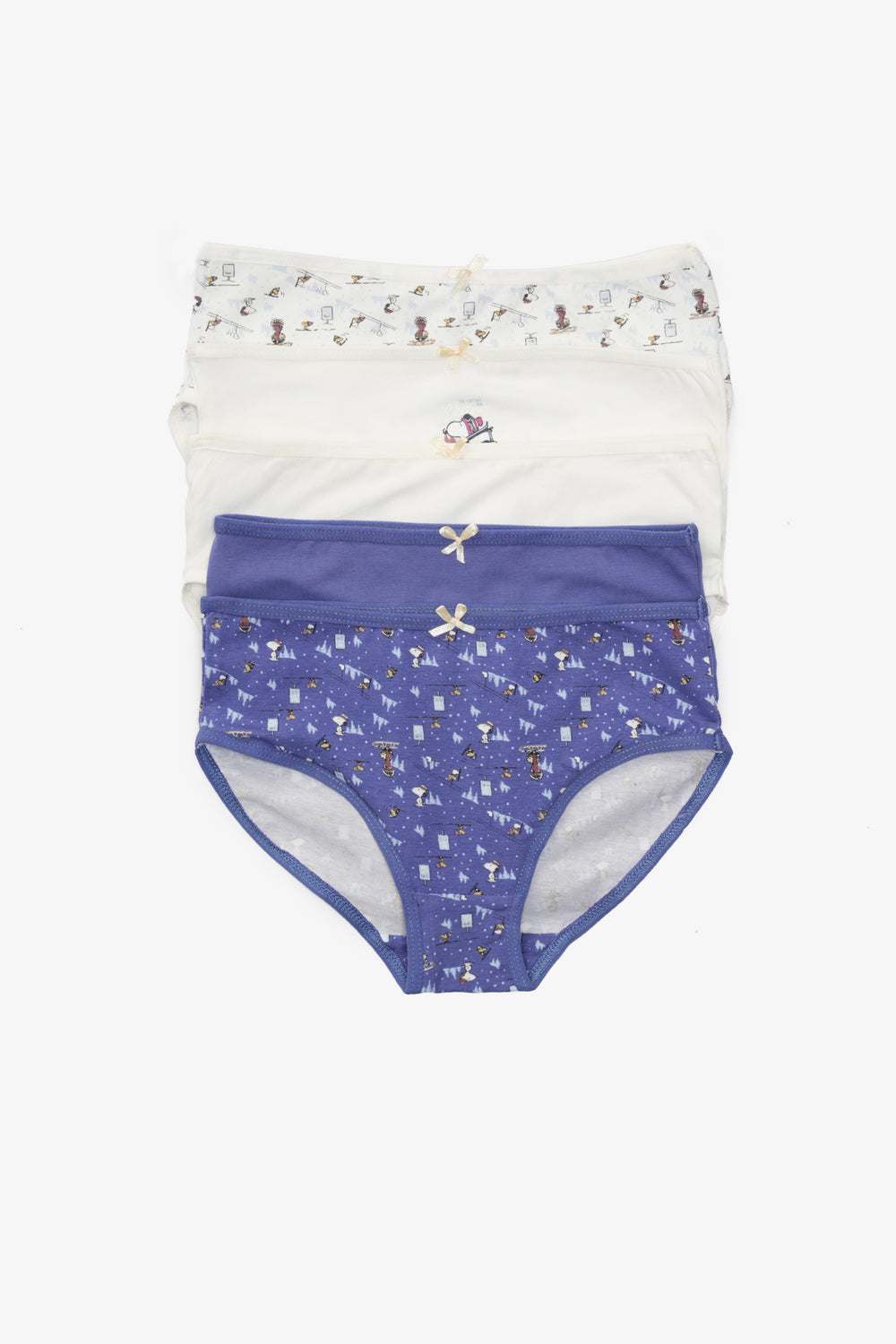 Pack of 5 Brief Panties for Teen Girls