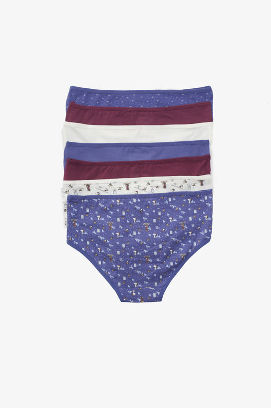 مجموعة من 7 سراويل داخلية ملونة