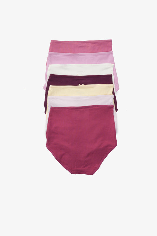 مجموعة من 7 سراويل داخلية كاملة ملونة