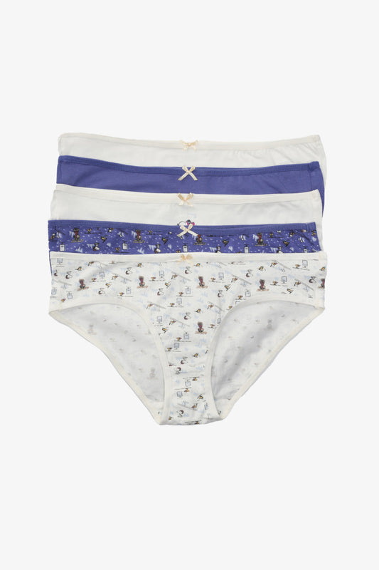 مجموعة من 5 سراويل بيكيني ملونة