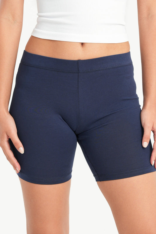 بنطال ضيق قصير من القطن بقصّة Slim Fit