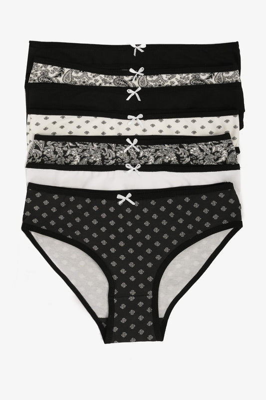 مجموعة من 7 سراويل بيكيني ملونة