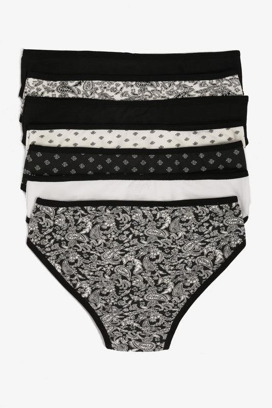 مجموعة من 7 سراويل بيكيني ملونة