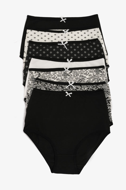 مجموعة من 7 سراويل داخلية كاملة ملونة