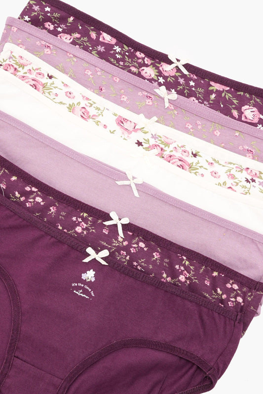 مجموعة من 5 سراويل داخلية ملونة