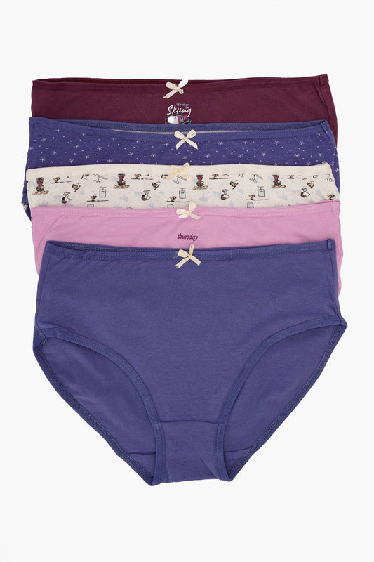 مجموعة من 5 سراويل بيكيني ملونة