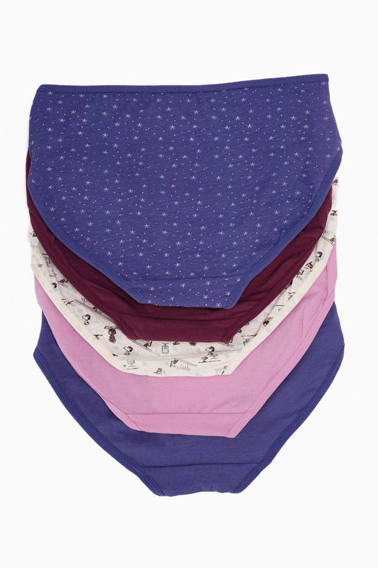 مجموعة من 5 سراويل بيكيني ملونة