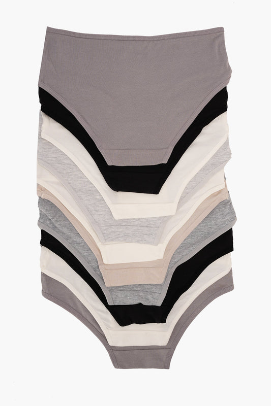 عبوة من 10 سراويل داخلية ملونة