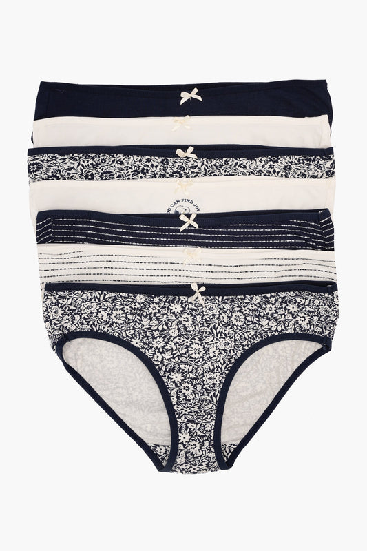 مجموعة من 7 سراويل بيكيني ملونة