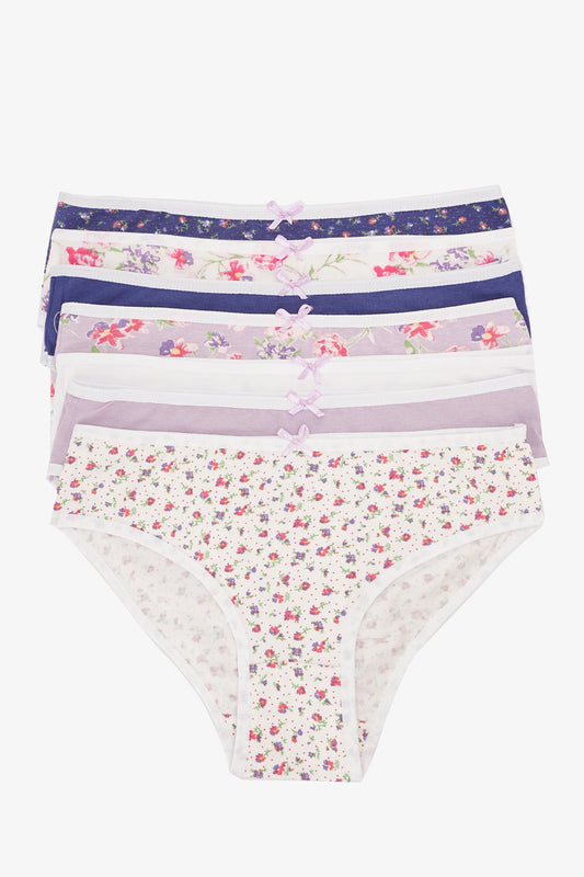 مجموعة من 7 سراويل بيكيني ملونة