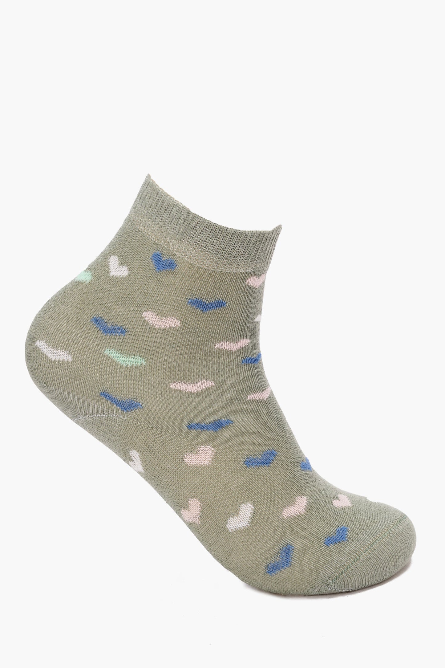 Girly Hearts Socks - 5 Pairs