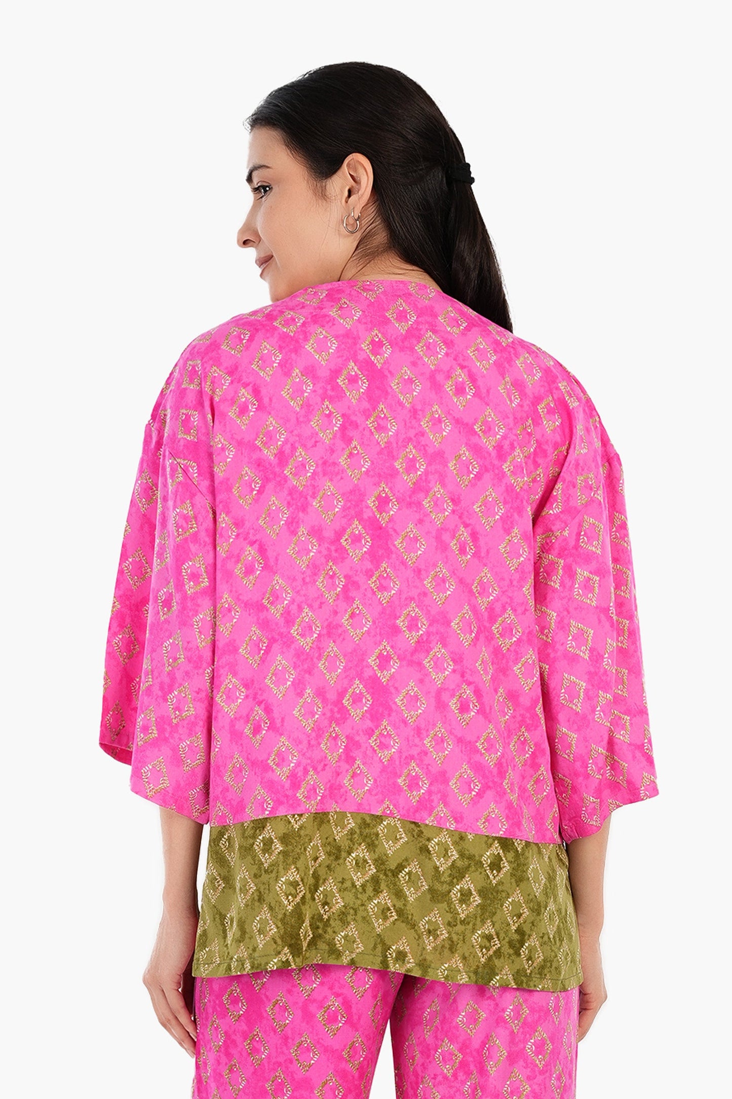 Vibrant Printed Kimono