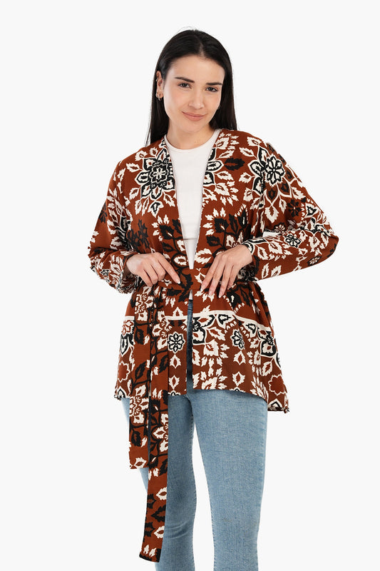 كيمونو مفتوح من الأمام بأكمام