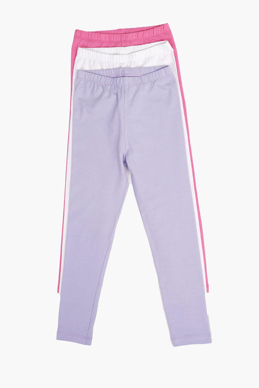 مجموعة من 3 سراويل طويلة للبنات