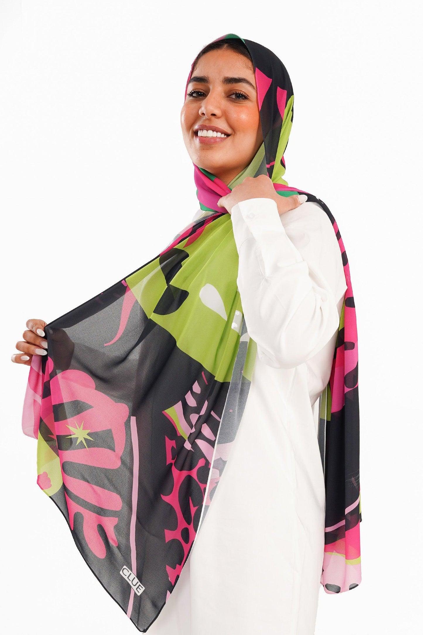 Colorful Chiffon Printed Scarf