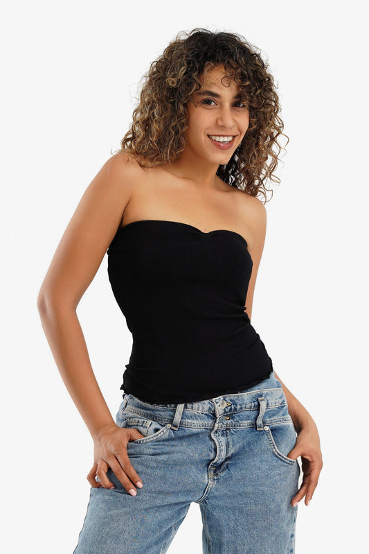 Strapless Ribbed Top - Carina - ??’????????ñ??�ÿ??ƒ?ÿ????