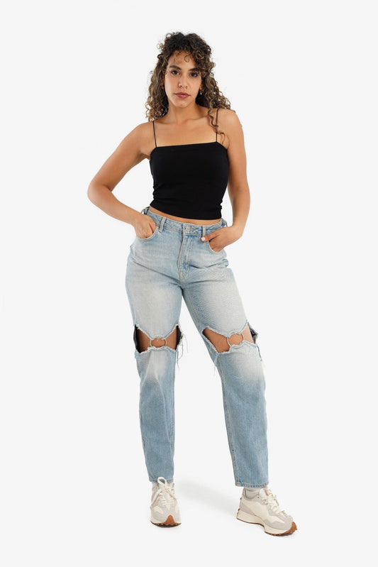 Spaghetti Straps Cropped Top - Carina - ??’????????ñ??�ÿ??ƒ?ÿ????