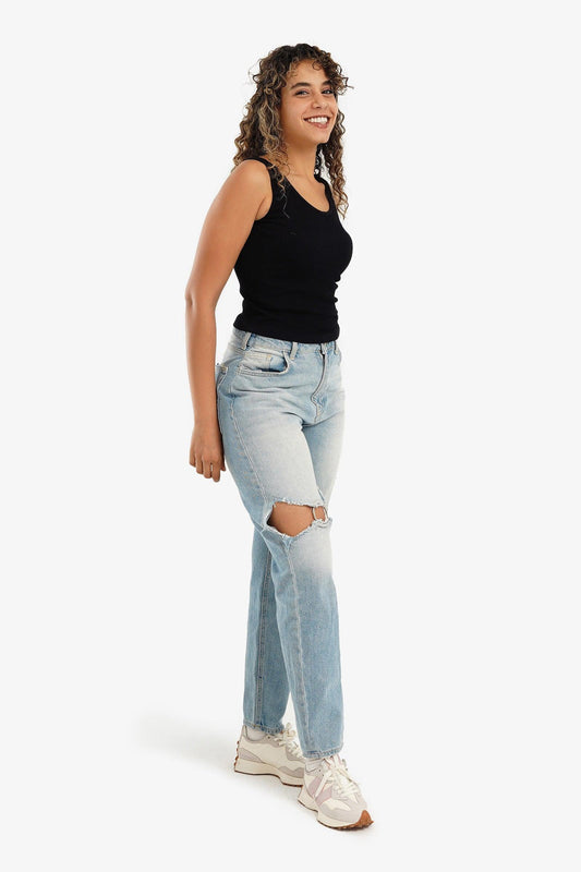 Square Back Ribbed Top - Carina - ??’????????ñ??�ÿ??ƒ?ÿ????