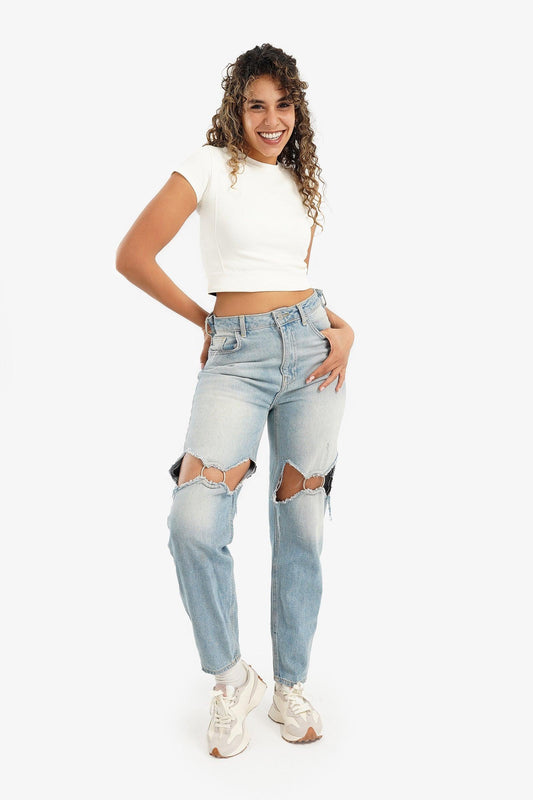 Short Sleeves Cropped Top - Carina - ??’????????ñ??�ÿ??ƒ?ÿ????