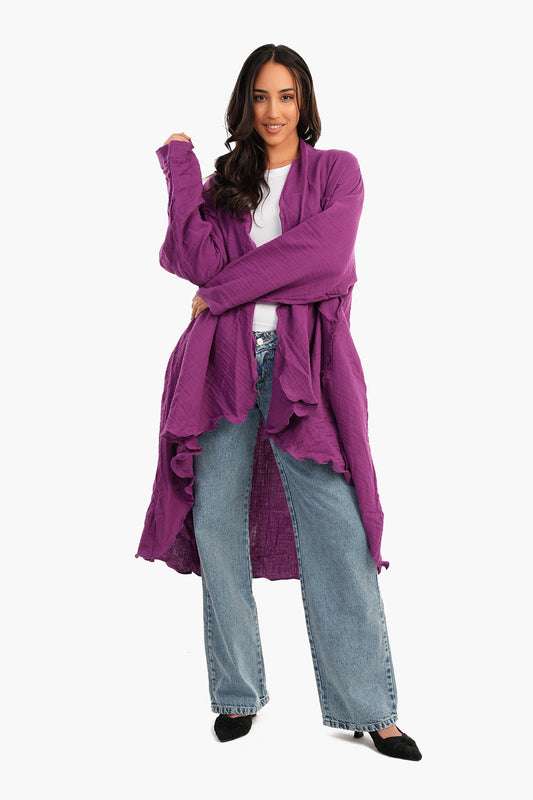 كارديجان صيفي بحاشية مكشكشة