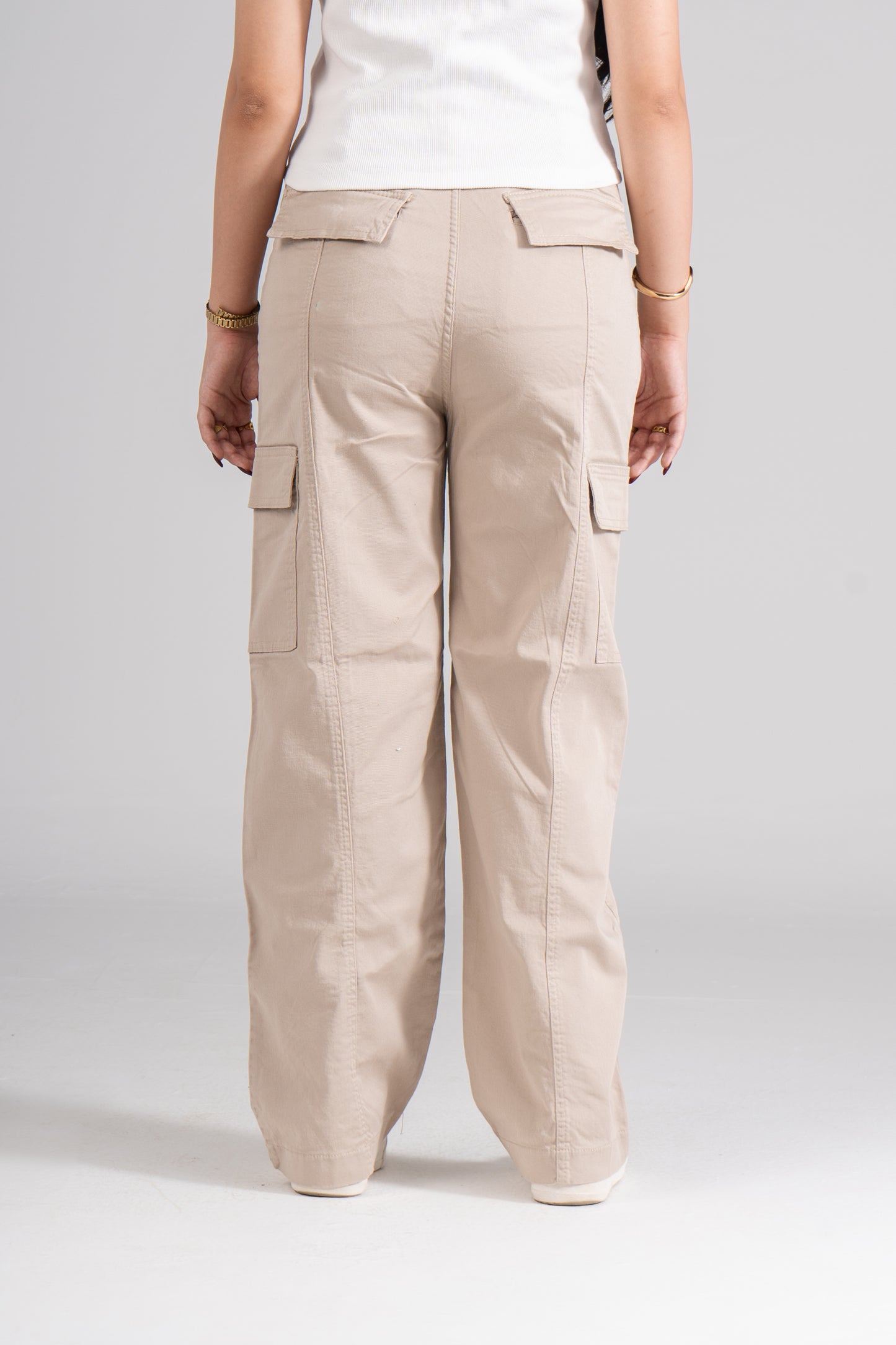 Beige Cargo Pants