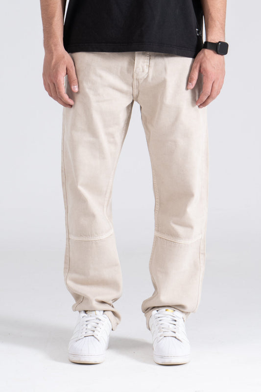 Beige Loose Fit Pant