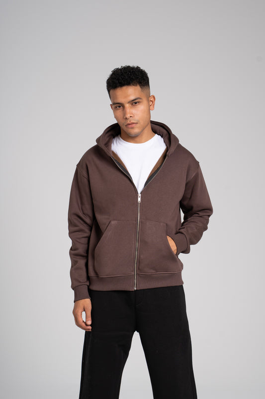 Zipper Melton Hoodie - هودي ميلتون بسحاب