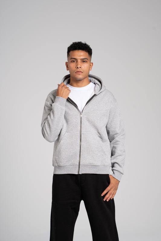 Zipper Melton Hoodie - هودي ميلتون بسحاب