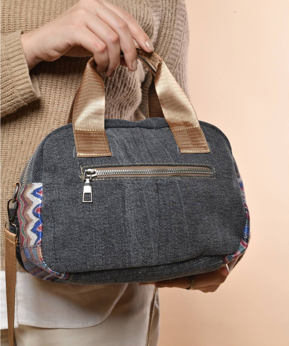 Black Colorful Crossbody Bag