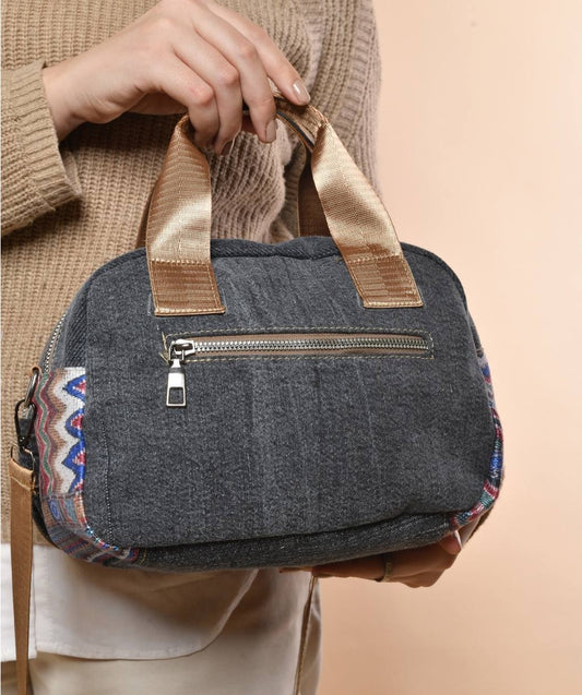 Black Colorful Crossbody Bag