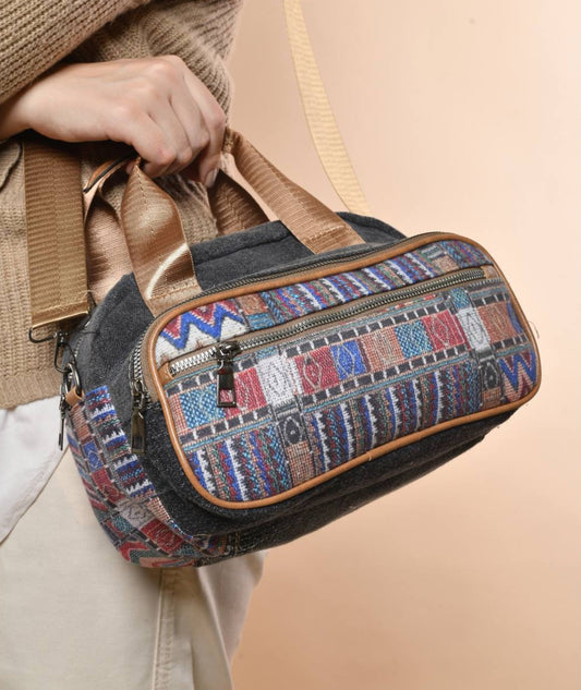 Black Colorful Crossbody Bag