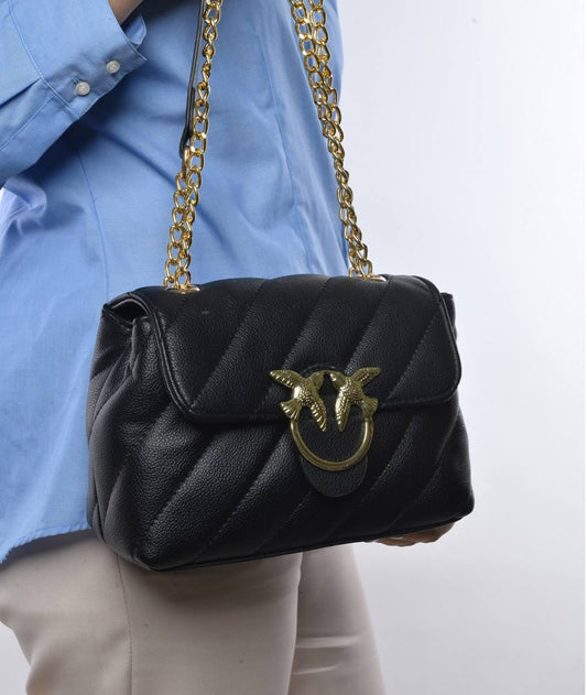 Black Chain Strap Shoulder Bag