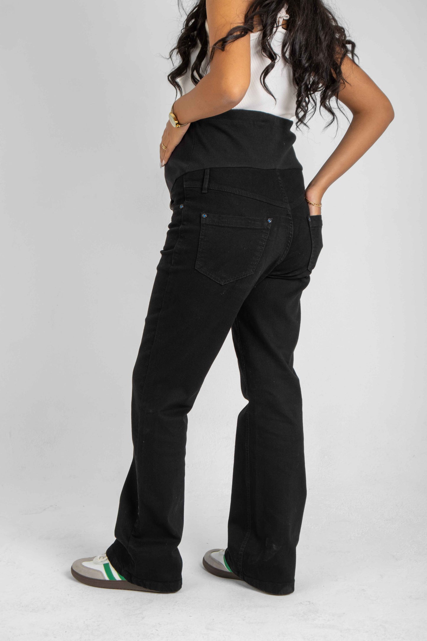 Flare-Leg Maternity Jeans