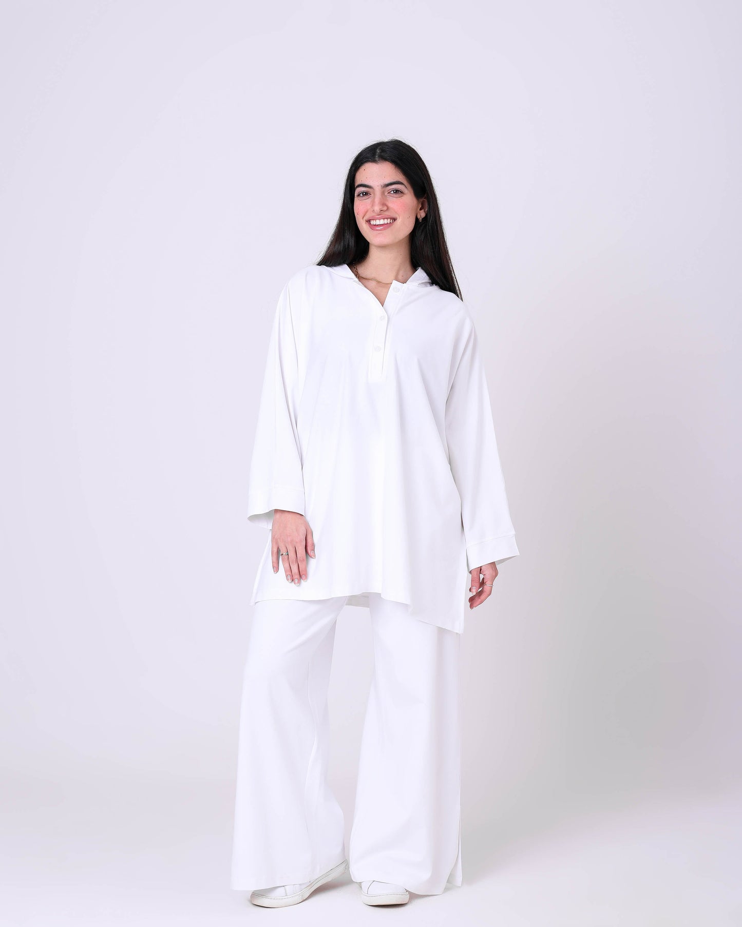 White Back Printed Cotton T-Shirt