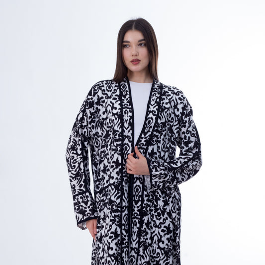 كارديجان أسود كامل النقوش