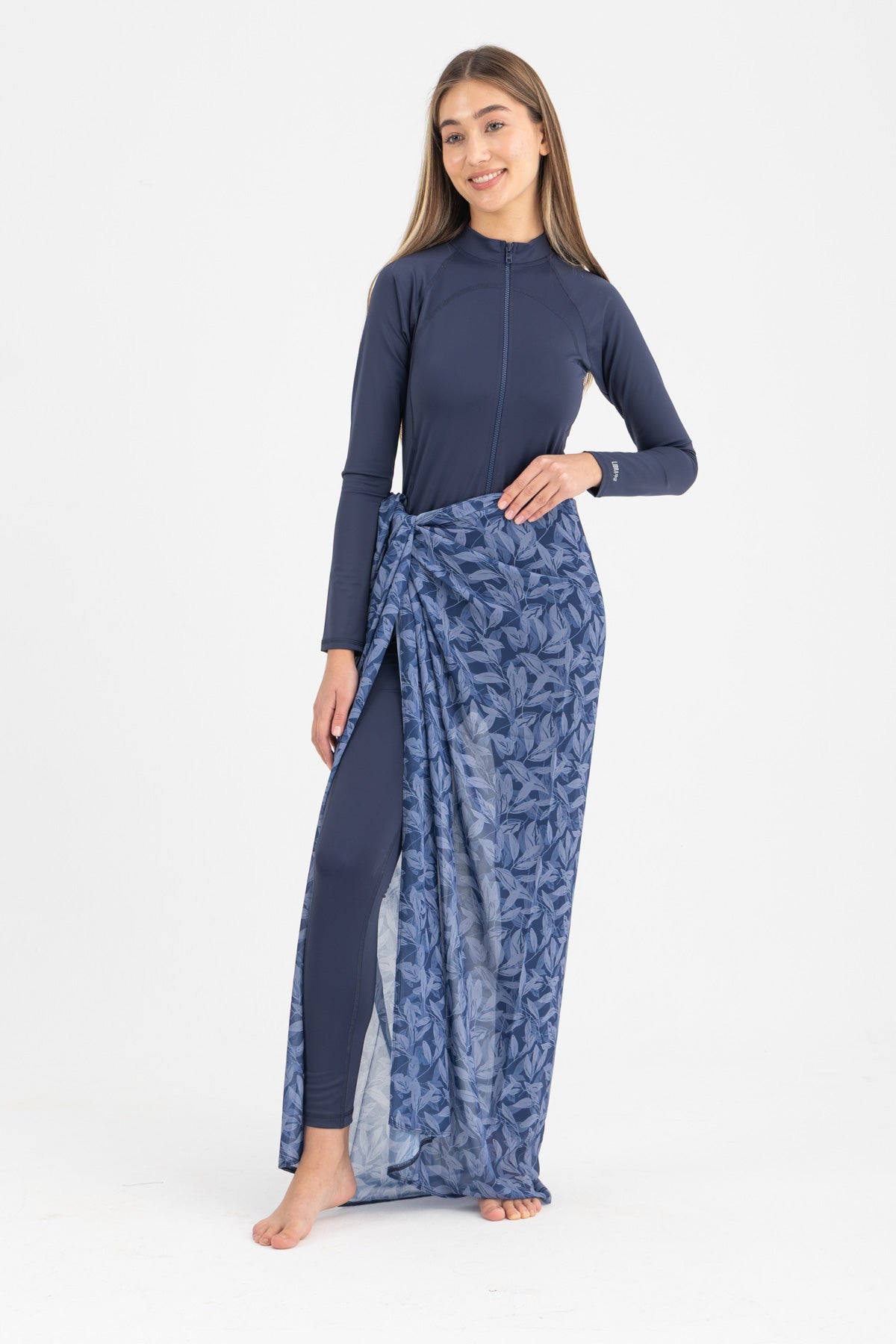 Seaglow Chiffon Wrap Skirt - تنورة شيفون ملفوفة متوهجة