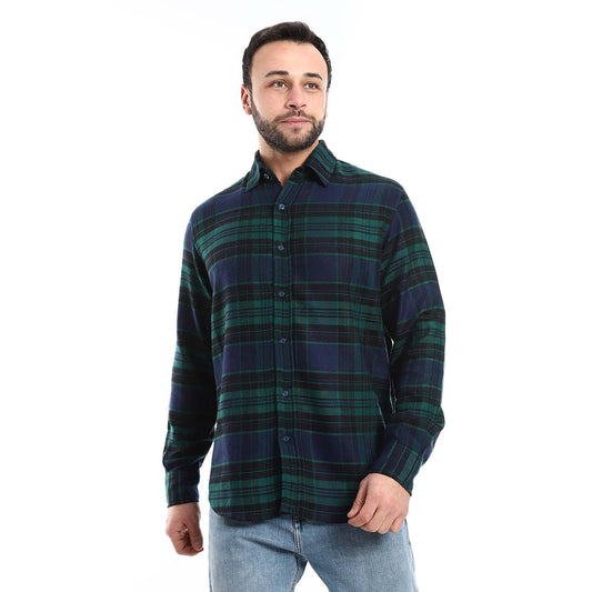Casual Checkered Shirt - قميص كاجوال كاروهات