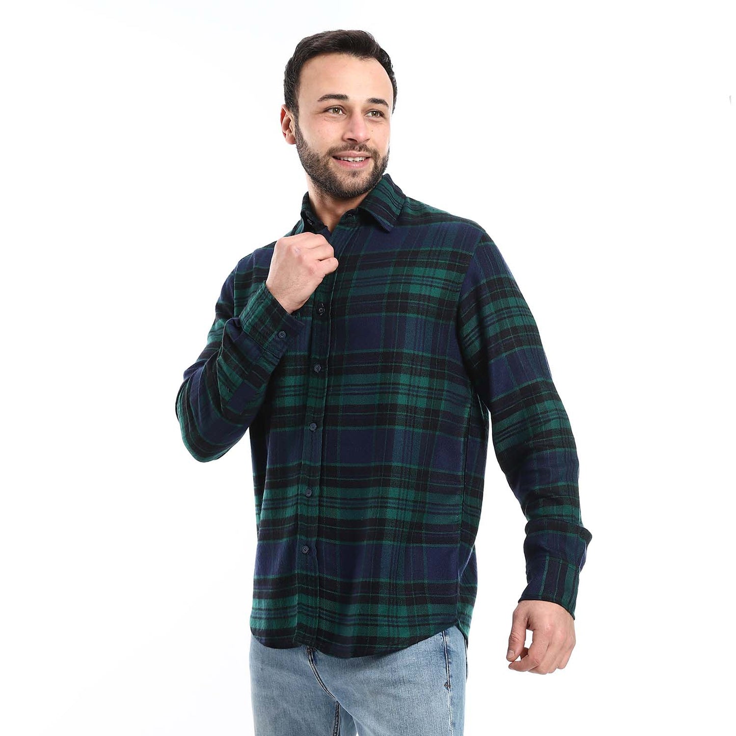 Casual Checkered Shirt - قميص كاجوال كاروهات