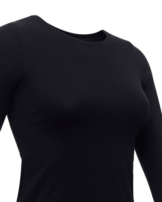 Round Neck Long Sleeve Top