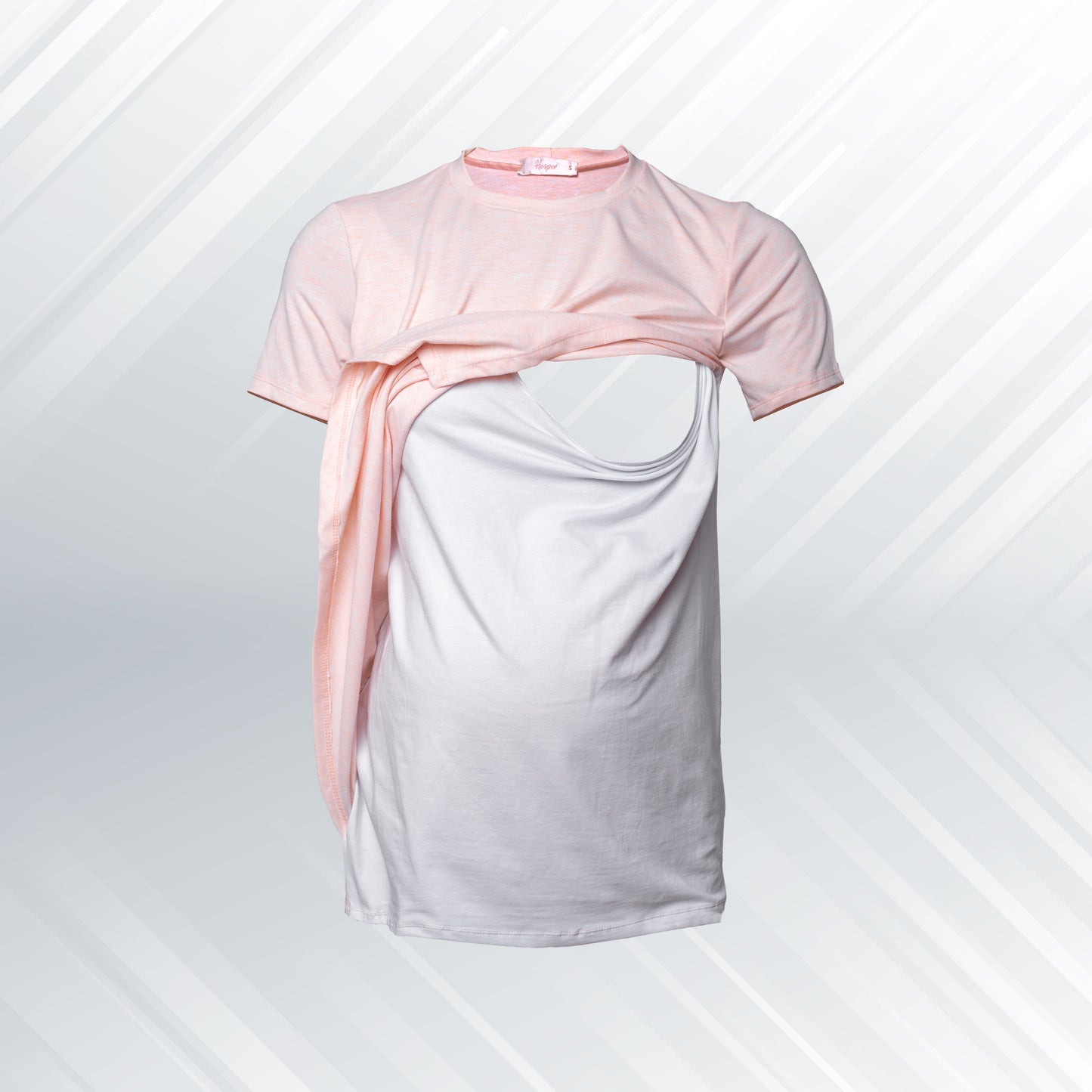 Side Diagonal Nursing T-Shirt