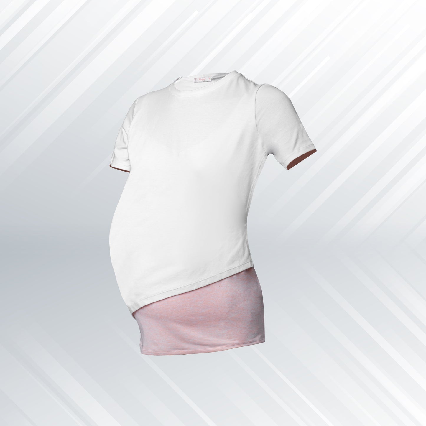 Side Diagonal Nursing T-Shirt