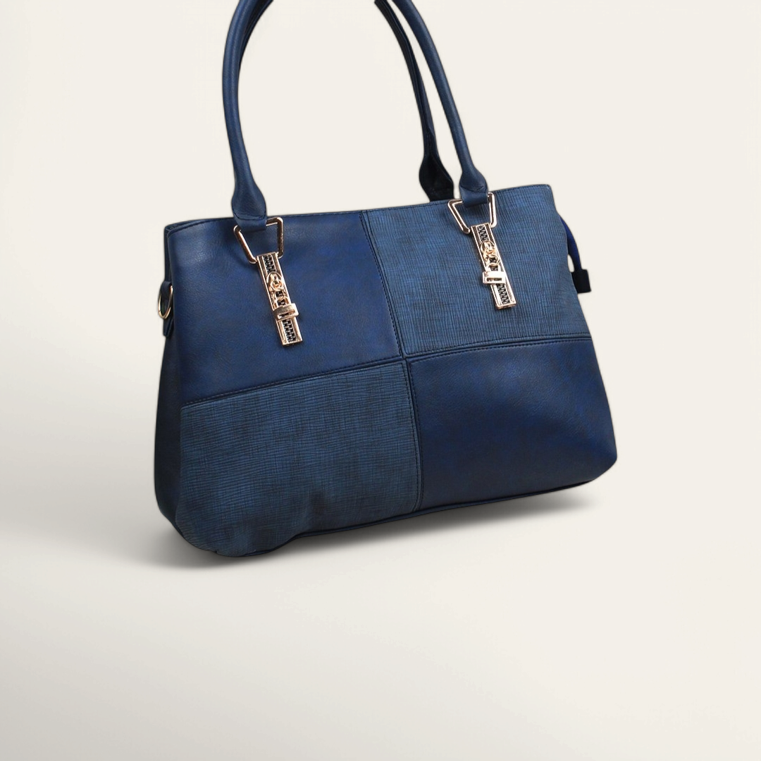 Navy Durable Handbag with Strap