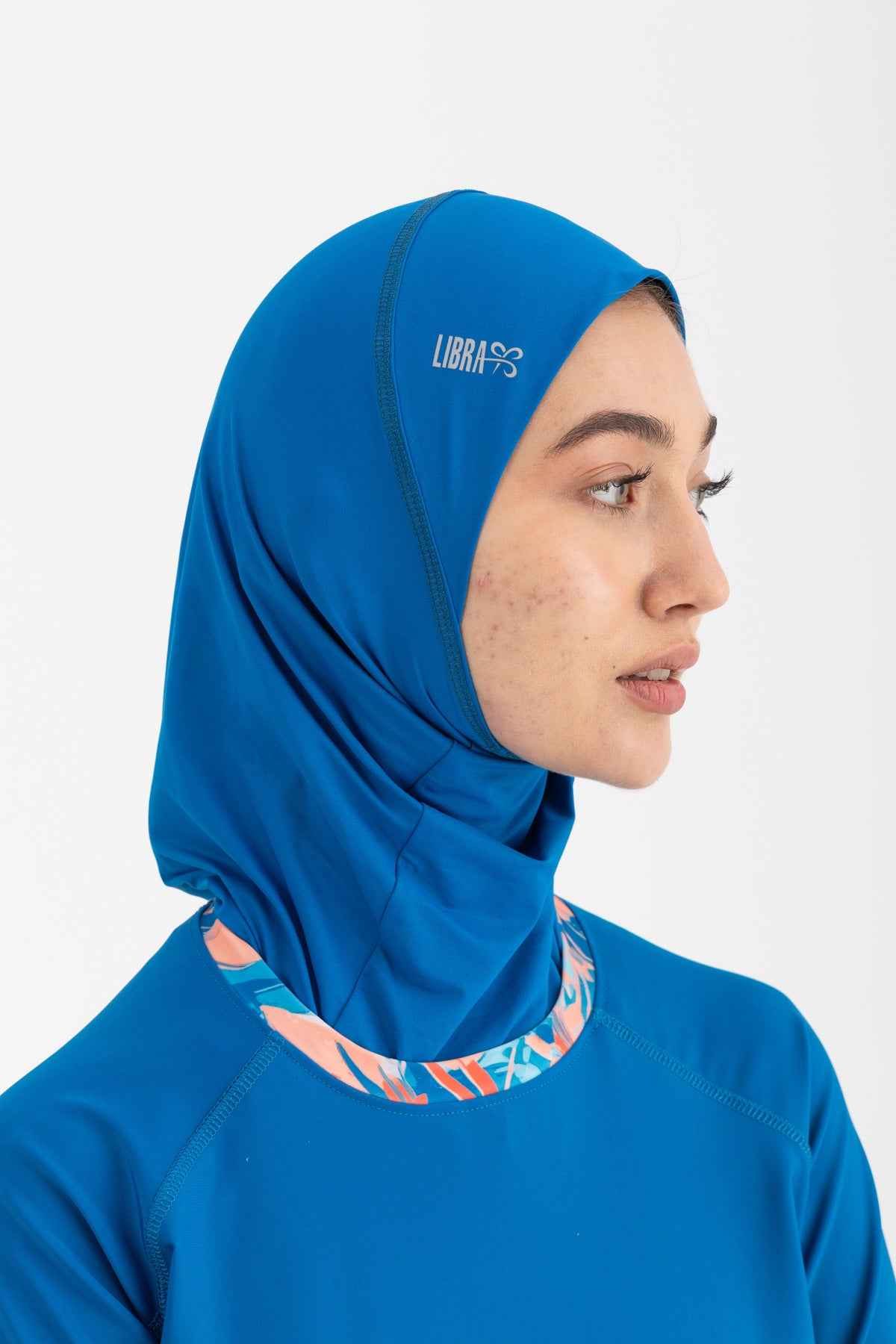Betrol Blue Ultra-Fit Swim Veil - حجاب السباحة فائق اللياقة باللون الأزرق البترولي