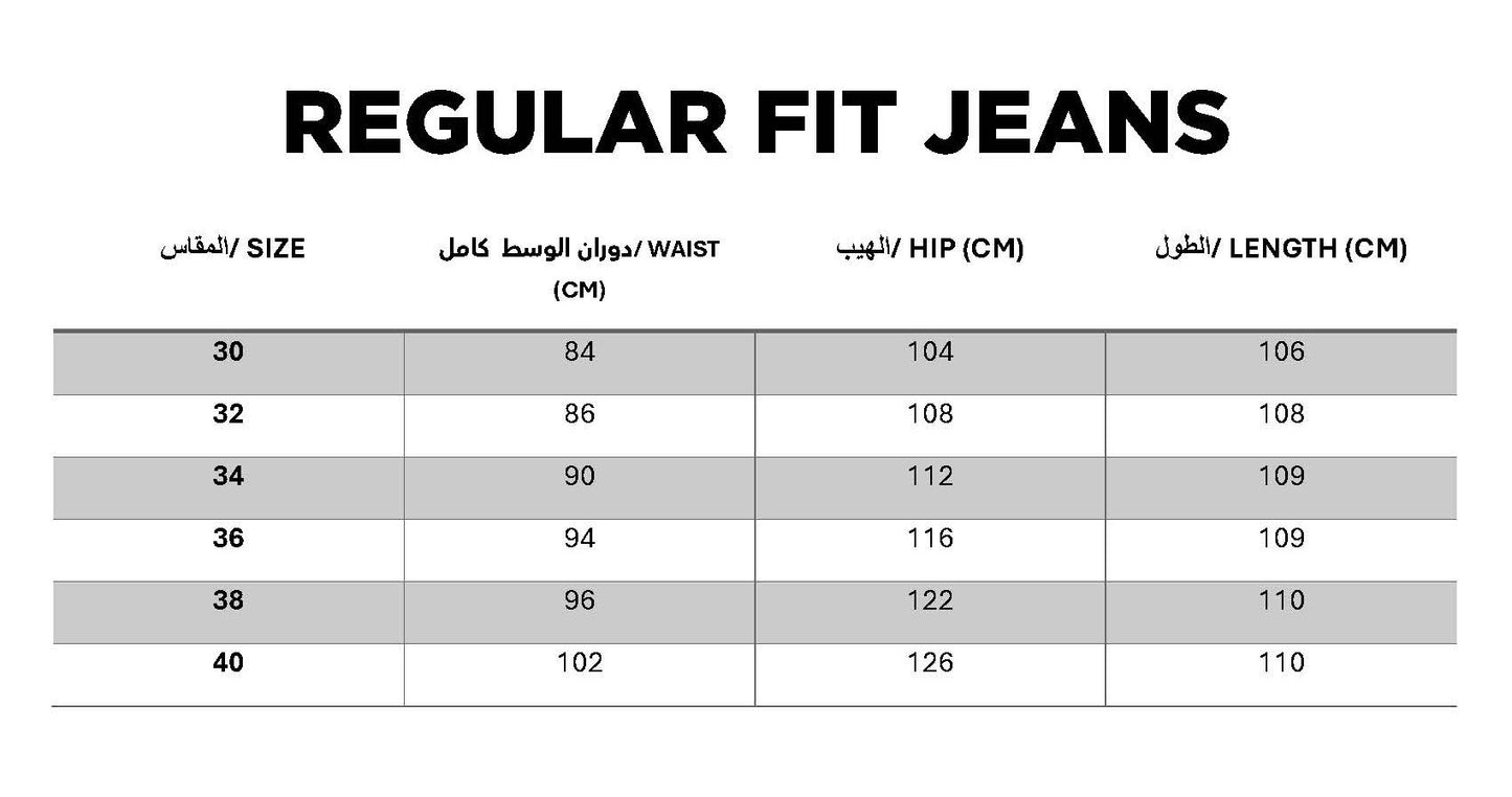 Regular Fit Denim Pants - Washed Light Blue